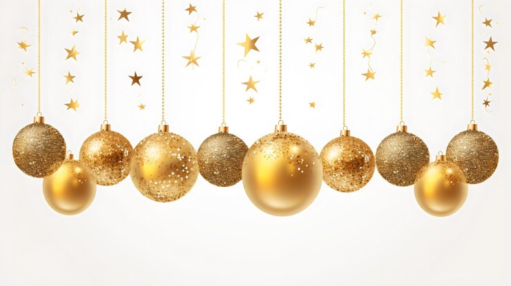 Luz decorada de Feliz Navidad creada con IA generativa