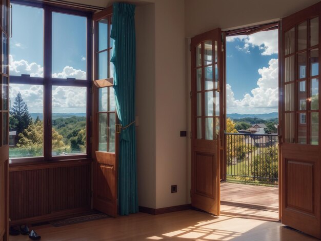 Bajo la luz del día desde la ventana