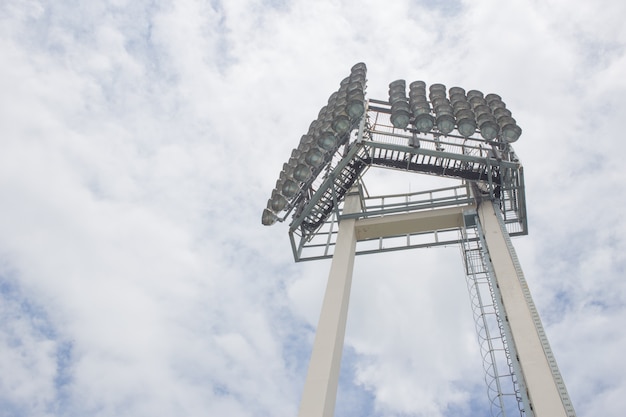 Luz do estádio da arena esportiva.