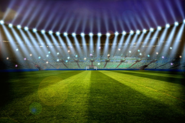 Foto luz del estadio