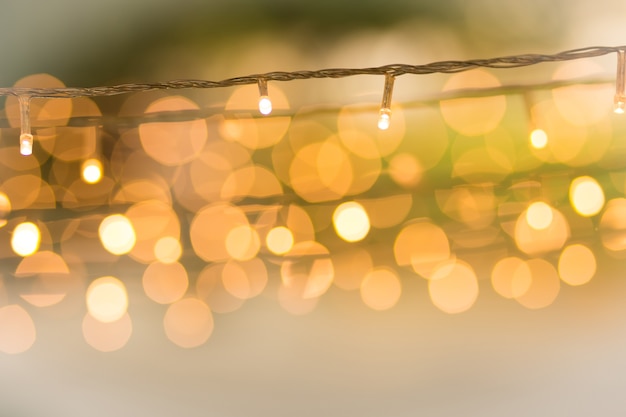 Foto luz led con fondo bokeh