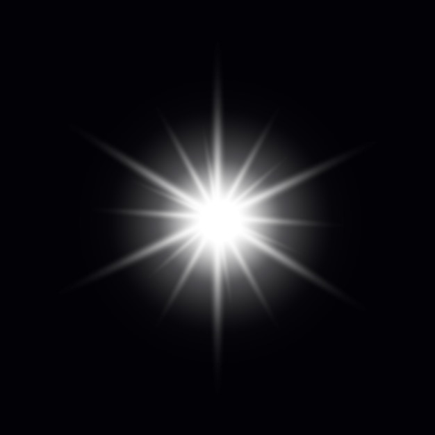 Luz de llamarada solar efecto de luz de llamarada de la lente especial