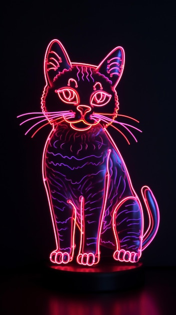 luz de neón para gatos