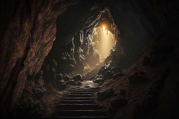 Foto luz no fim do túnel religião mortalidade escada para o céu morte a salvação da alma o encontro com a reunião o fim da estrada castela