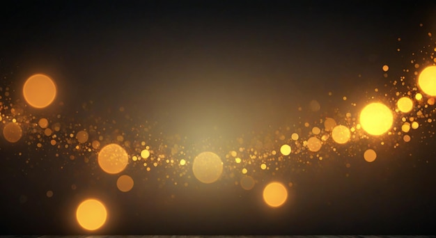 una luz en la oscuridad con un círculo amarillo en el fondo