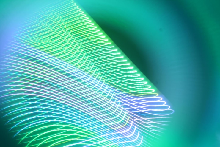 Foto la luz proporciona una estructura de espacio virtual la posibilidad de ilusiones visuales