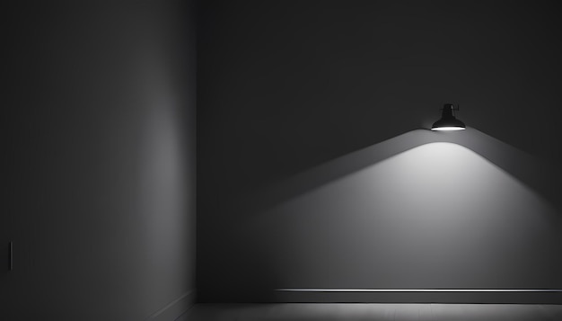 Una luz que está encendida en una habitación.