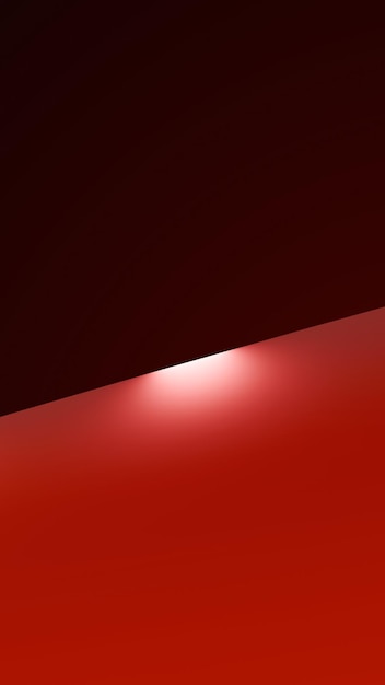 Foto una luz roja está brillando en una superficie roja