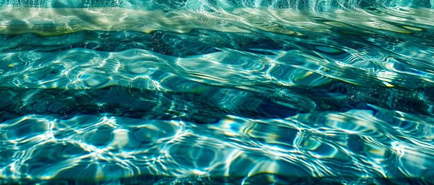 Foto la luz del sol reluciente en las ondulaciones ondulantes de una superficie de agua serena