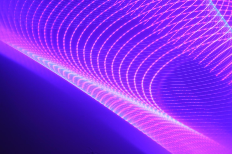 Foto la luz tiene propiedades especiales de conducción increíbles capas de luz