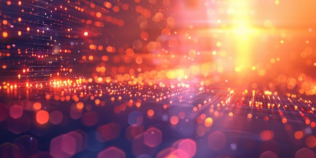 Luzes de Bokeh em um fundo escuro Vídeos de Bokeh Livre de direitos autorais