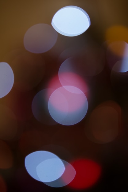 Foto luzes de bokeh. fundo de natal bonito.