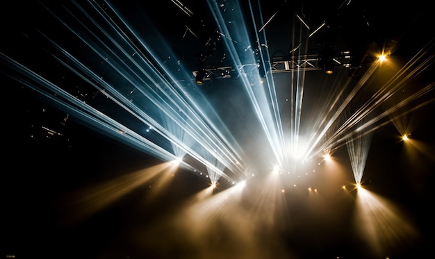 Luzes de palco Luzes de Palco em consola fumaça