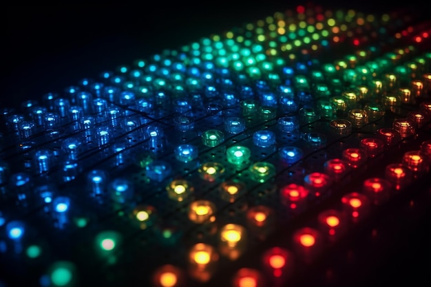 Luzes decorativas de la matriz de LED de fondo