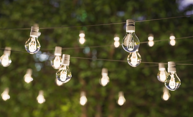 luzes decorativas para festa de verão