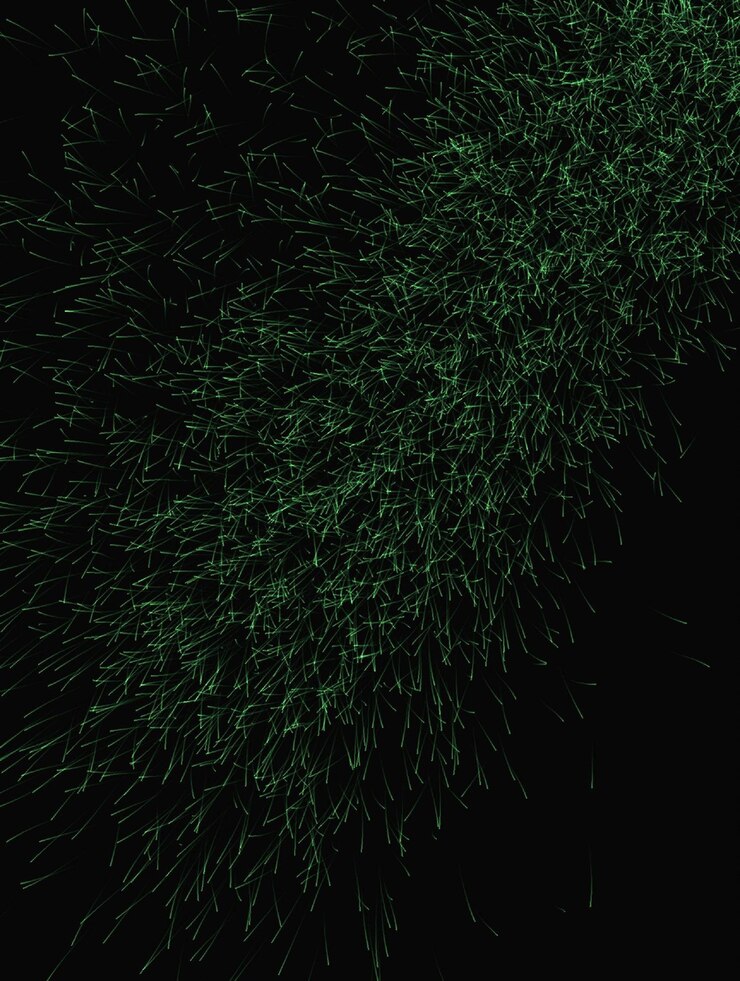Foto luzes verdes no céu