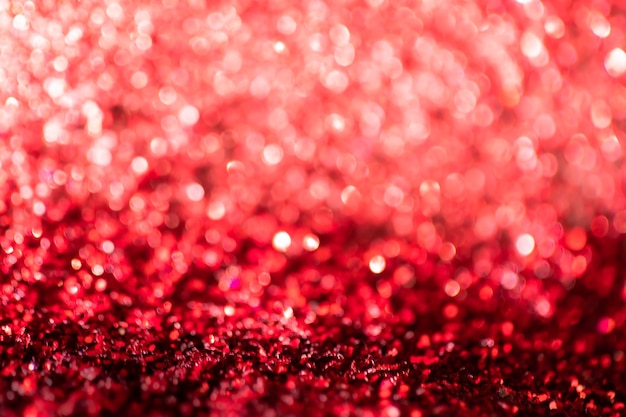 Luzes vintage com glitter vermelho