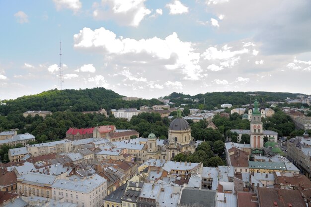 Lviv. Blick von einem hohen Turm.