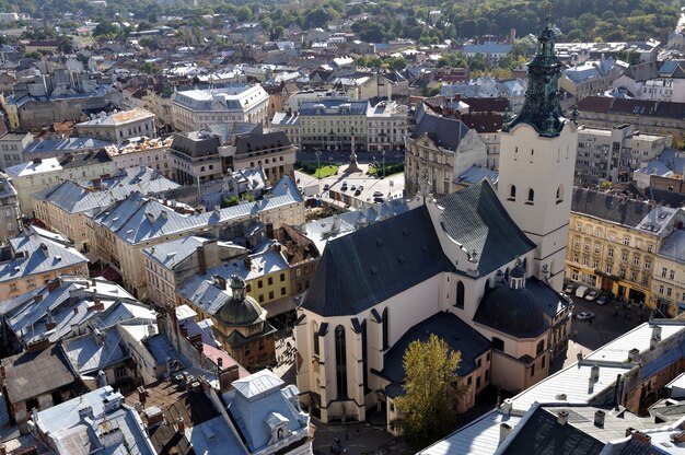 Lviv. Vista desde una torre alta.