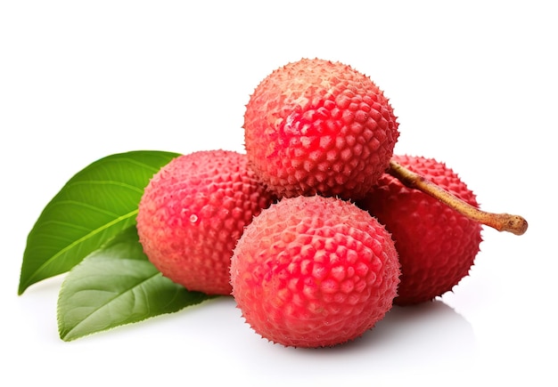 Lychee em fundo branco