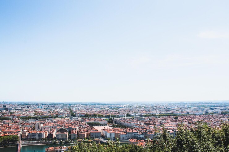 Lyon desde lo alto de Notre Dame de Fourviere