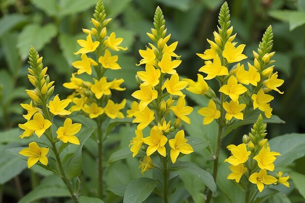 Lysimachia-Arten haben oft gelbe Blüten und wachsen kräftig