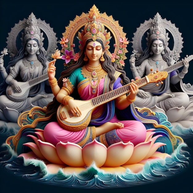 Maa Saraswati Deusa Saraswati