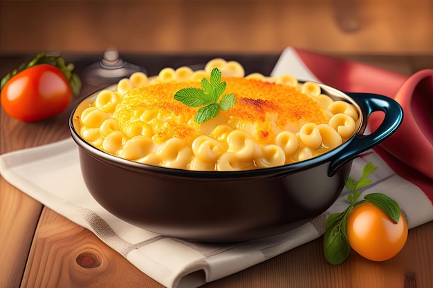 Mac and Cheese American Meal IA generativa