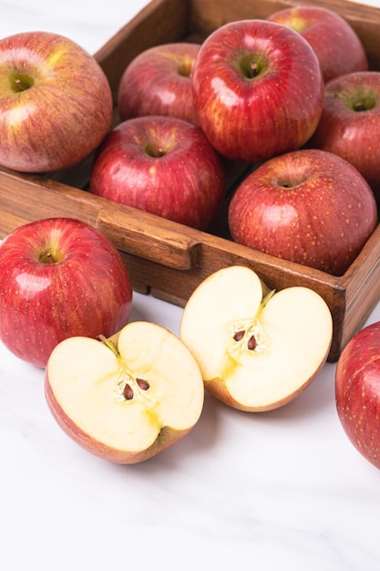 maçã de fruta deliciosa saudável e fresca