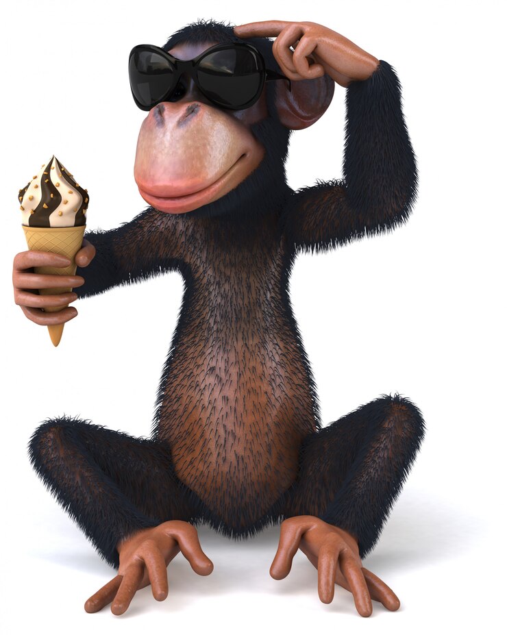 Foto macaco divertido