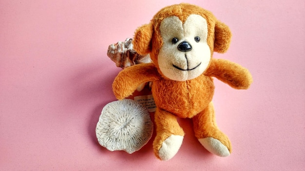 Macaco e urso animais boneca infantil