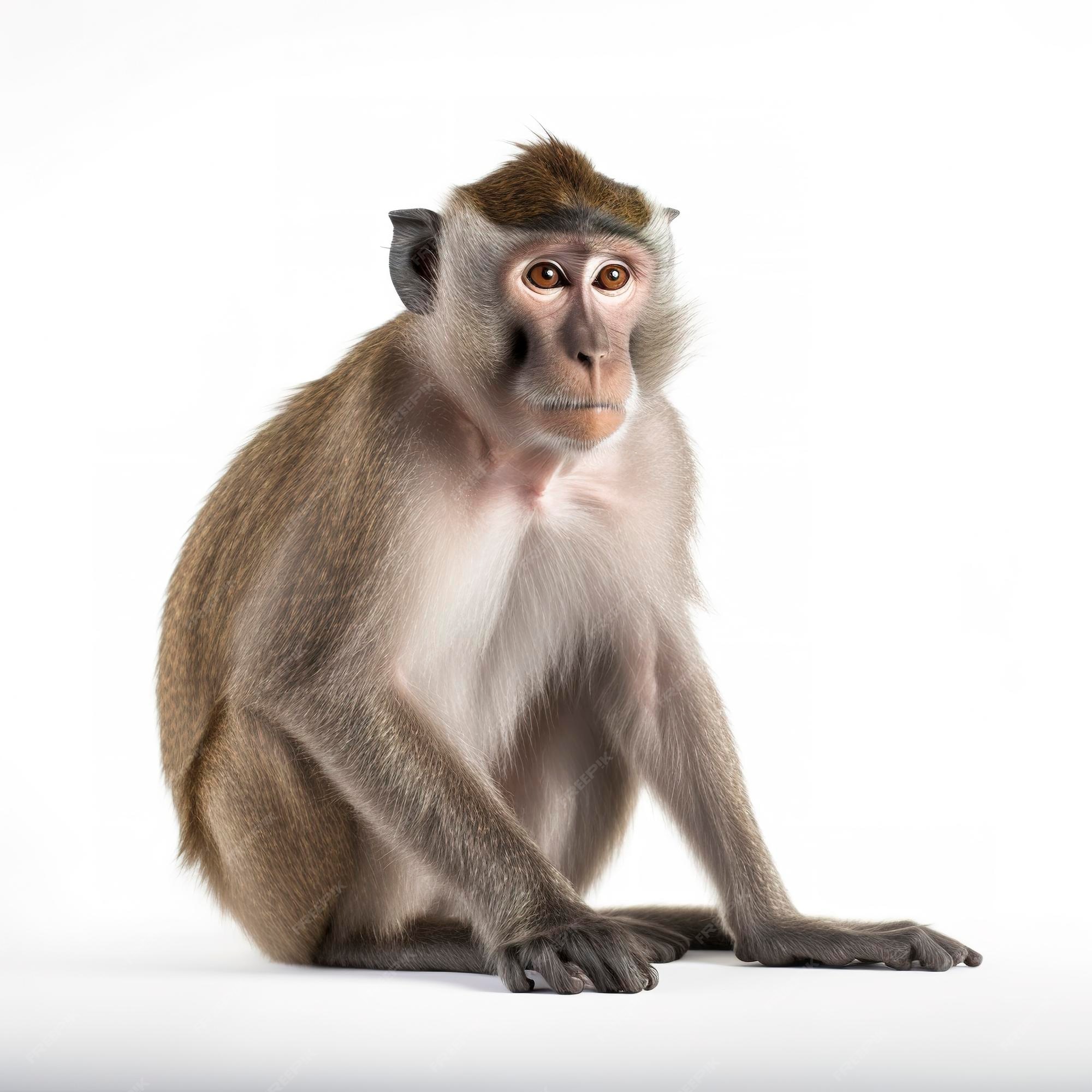 Macaco Chimpanzé Isolado Em Branco Foto de Stock - Imagem de tiro, isolado:  246964868