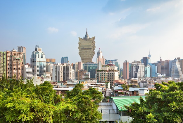 MACAO MACAO 28. SEPTEMBER Macao Downtown Stadtbild Skyline-Blick am 28. September 2012