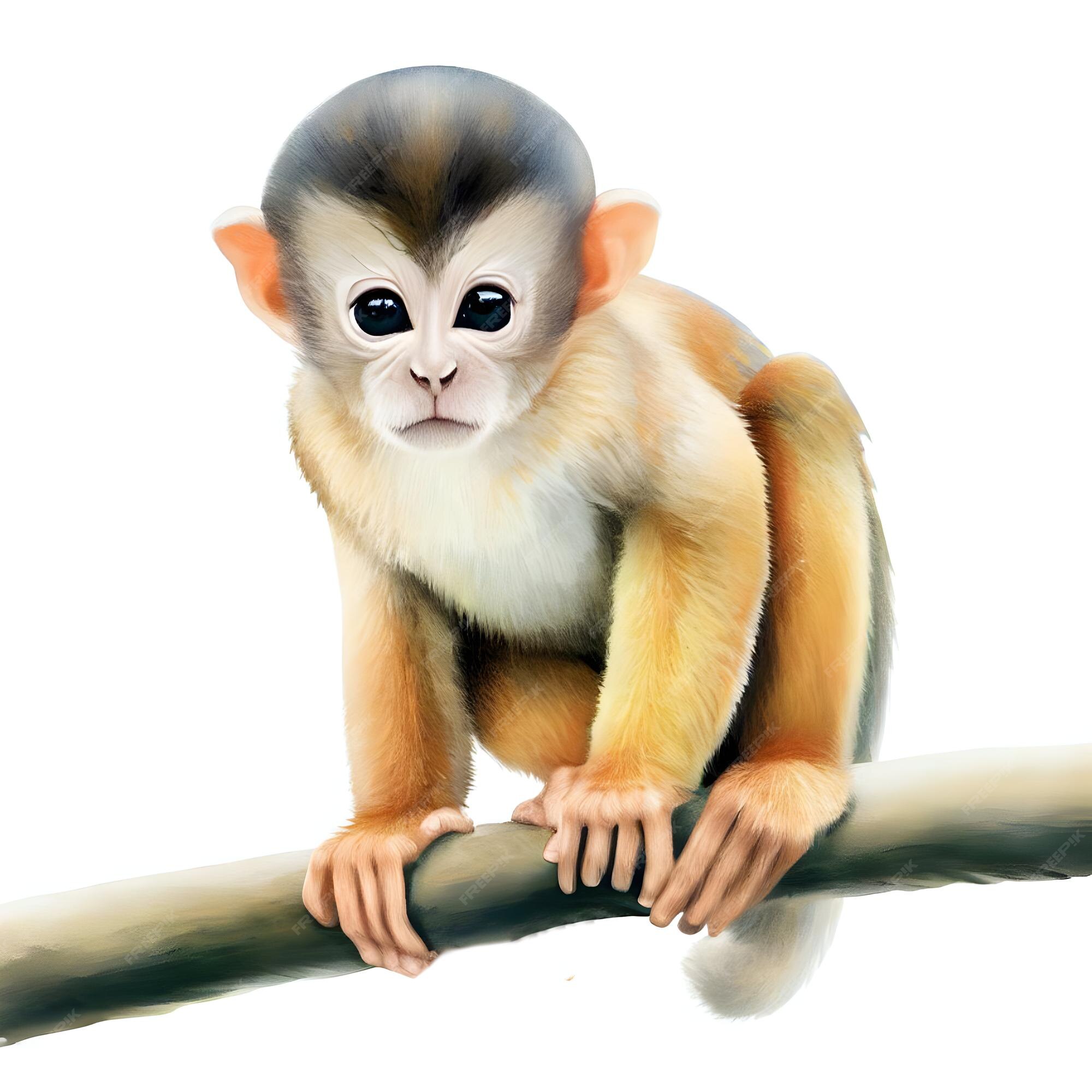 Ilustração De Aquarela De Macacos Fofos Para Impressão Em Crianças  Ilustração Stock - Ilustração de isolado, nave: 176843932