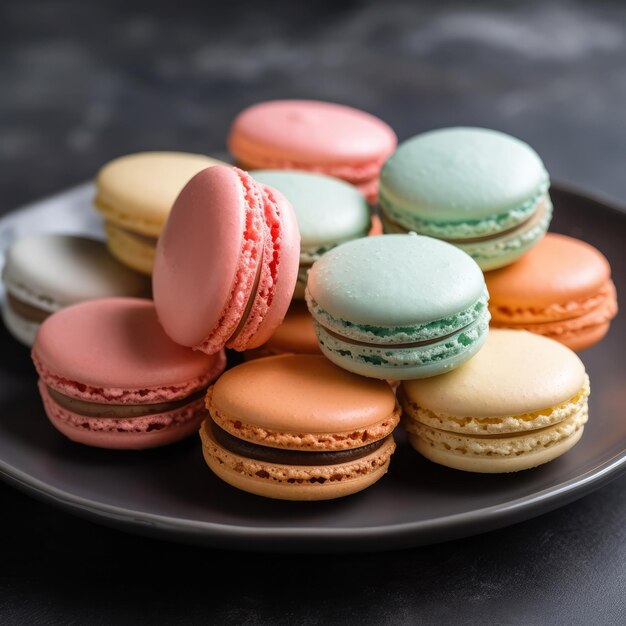 Macaron francês generativo ai