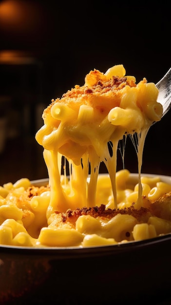 Foto macaroni e queijo saborosos