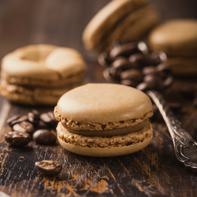 Macarons de café francés