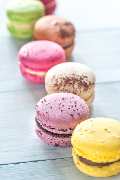 Macarons de colores