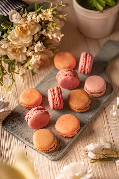 macarons de amêndoa francesa