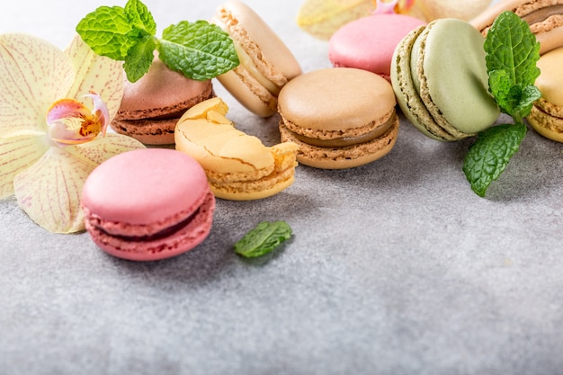 Macarons franceses sortidos