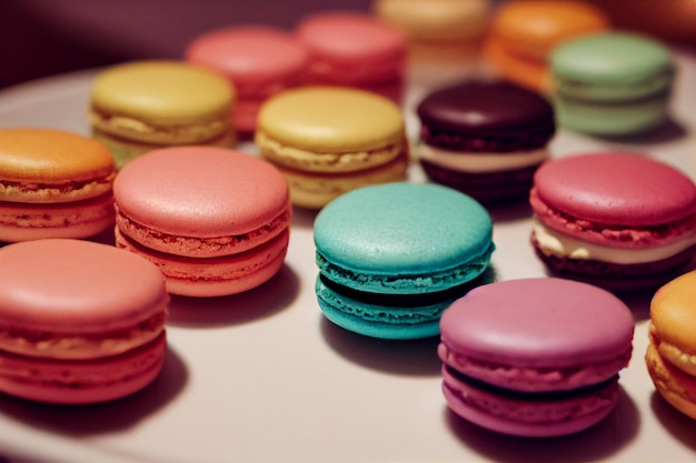 Macarons-Hintergrund