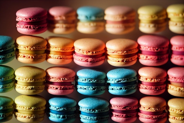 Macarons-Hintergrund