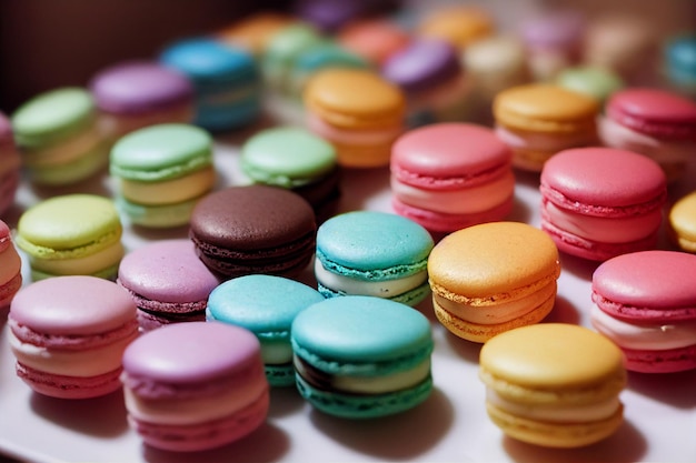 Macarons-Hintergrund