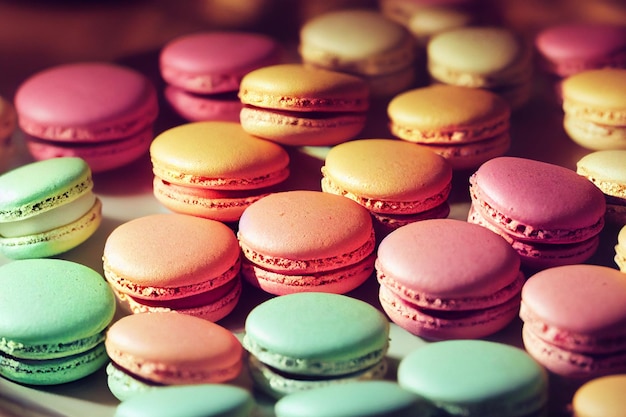 Macarons-Hintergrund