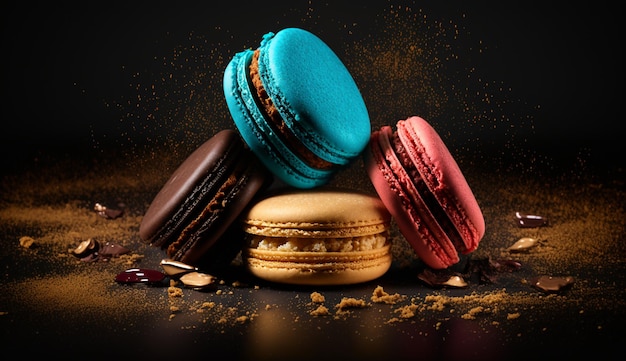 Macarons que son el complemento perfecto para cualquier mesa de postres