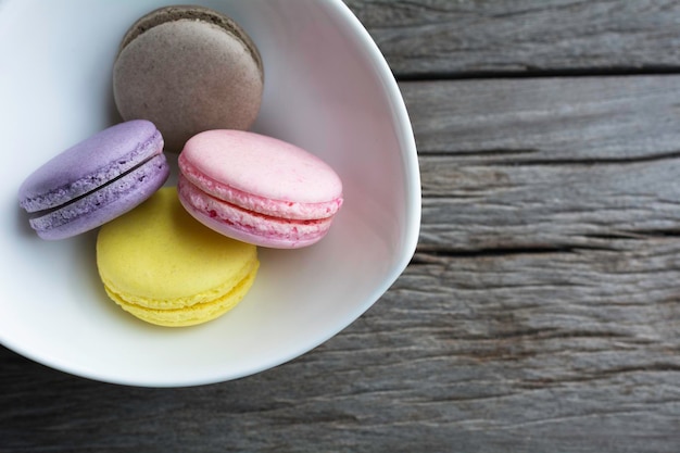 Los macarons son postres que comúnmente se comen con café y té.