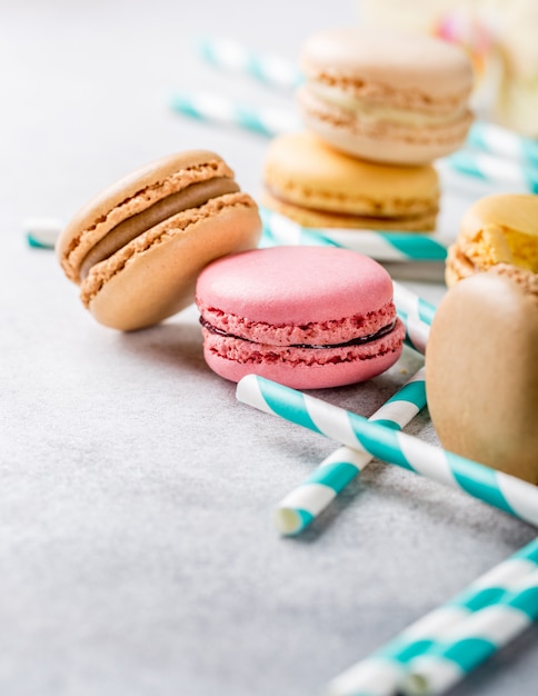 Macarons variados franceses