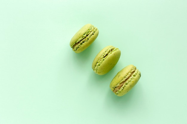 Macarons verdes caseiros