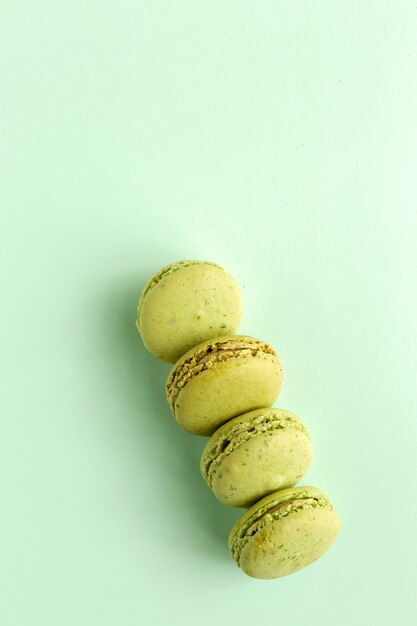 Macarons verdes caseiros