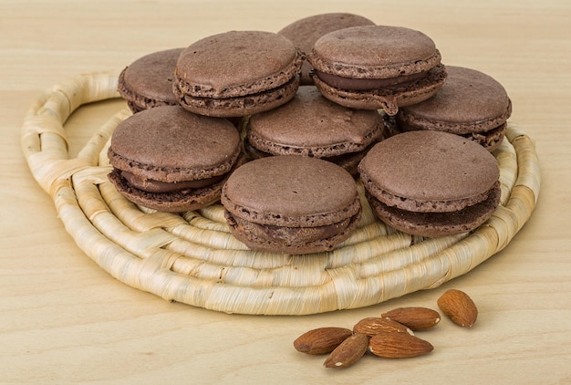 Macaroons de chocolate